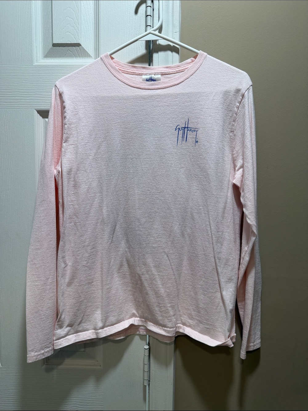 Guy Harvey Pale Pink Long-Sleeve Graphic Tee